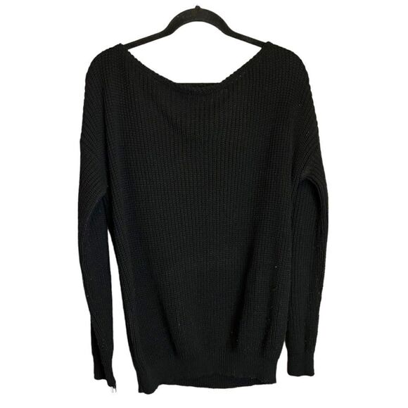 5 for $25🔥Size 18 Boohoo Plus Black Knit Sweater - Picture 2 of 7